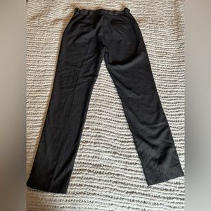 Zara black pinstripe pants, size USA medium. Elastic waist. EUC.